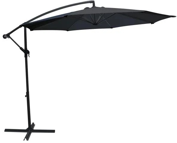 Hangparasol donkergrijs 300cm