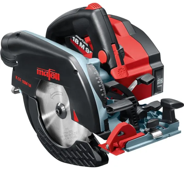 Mafell Accu-handcirkelzaag K 55 18M bl PURE in T-MAX koffer