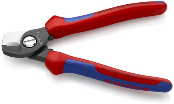 Knipex Kabelschaar geblauwd, met meercomponentenhandvat 165 mm
