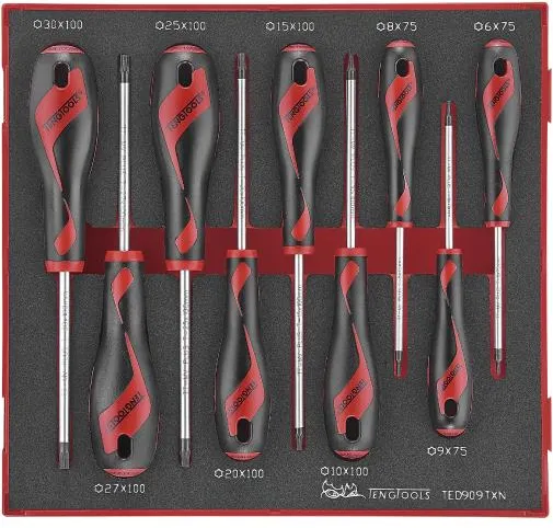 Teng Tools Torx-schroevendraaierset TED906TXN met 9 delen