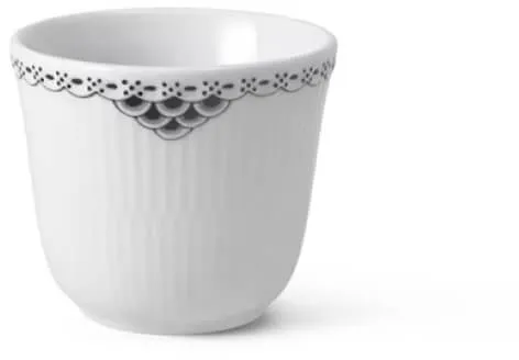 Royal Copenhagen Zwart Geribbelde Blonde thermobeker 26 cl