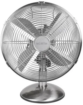 NORTH Bureauventilator 30cm Satijnchroom